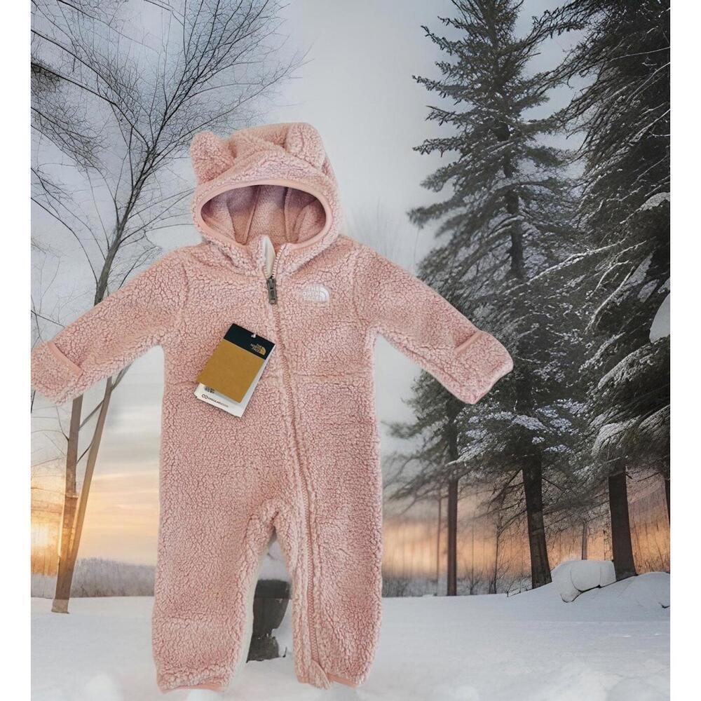 THE NORTH FACE Baby Bear One-Piece Campshire Pink Size 18-24 Months NWT
